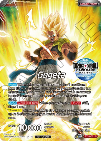 Gogeta // SSB Gogeta, Prophet of Demise (Championship Golden Card 2024 Vol.1) (BT11-001) [Tournament Promotion Cards]