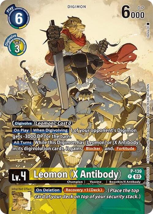 Leomon (X Antibody) [P-139] (Update Pack 2024) [Secret Crisis]