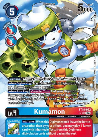 Kumamon [BT18-022] (Alternate Art) [Release Special Booster Ver.2.0]