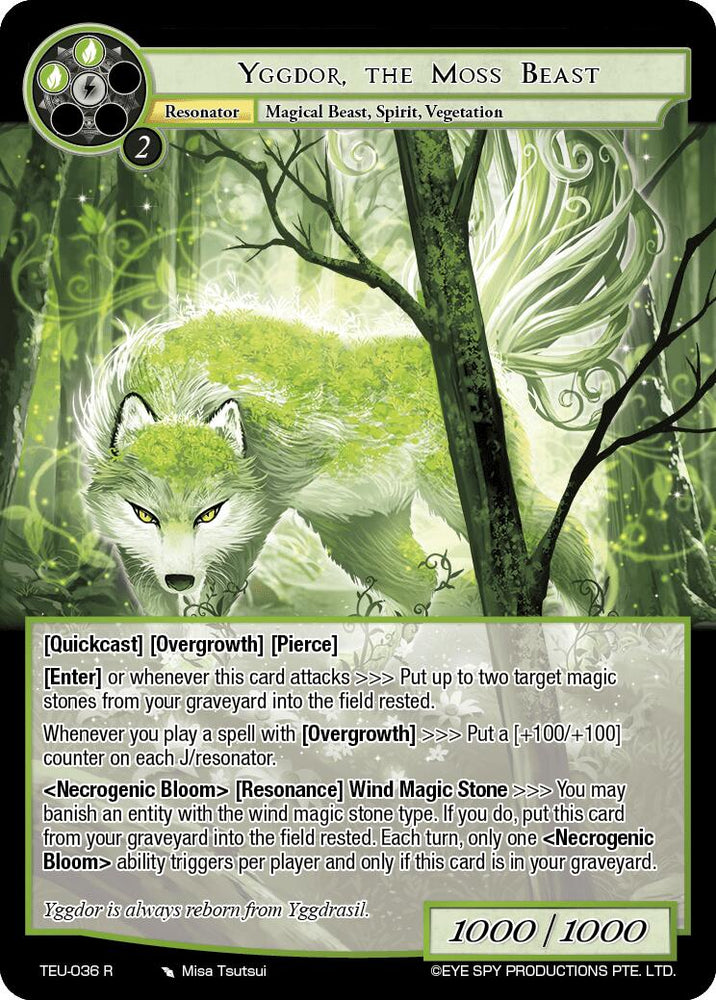 Yggdor, the Moss Beast (TEU-036 R) [Timeless Eclipse of the Underworld]