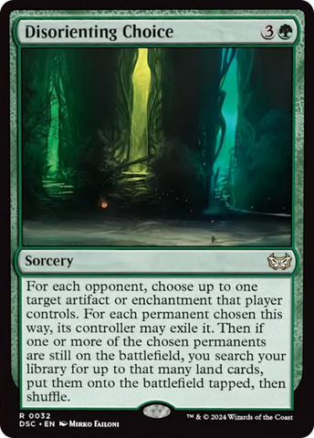 Disorienting Choice (Extended Art) [Duskmourn: House of Horror Commander]