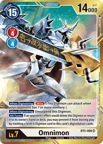 Omnimon [BT5-086] (Alternate Art - As'Maria) [Battle of Omni]