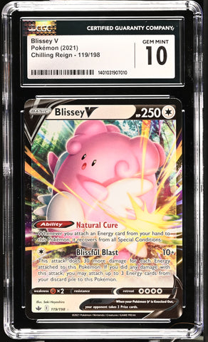 CGC: Gem Mint 10 Blissey V 119/198