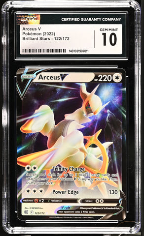 CGC: Gem Mint 10 Arceus V 122/172