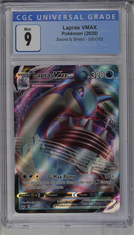 CGC: 9 Lapras VMAX 050/202