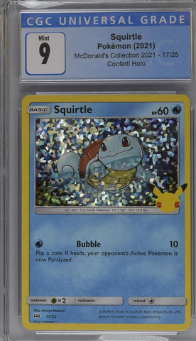 CGC: 9 Squirtle 17/25