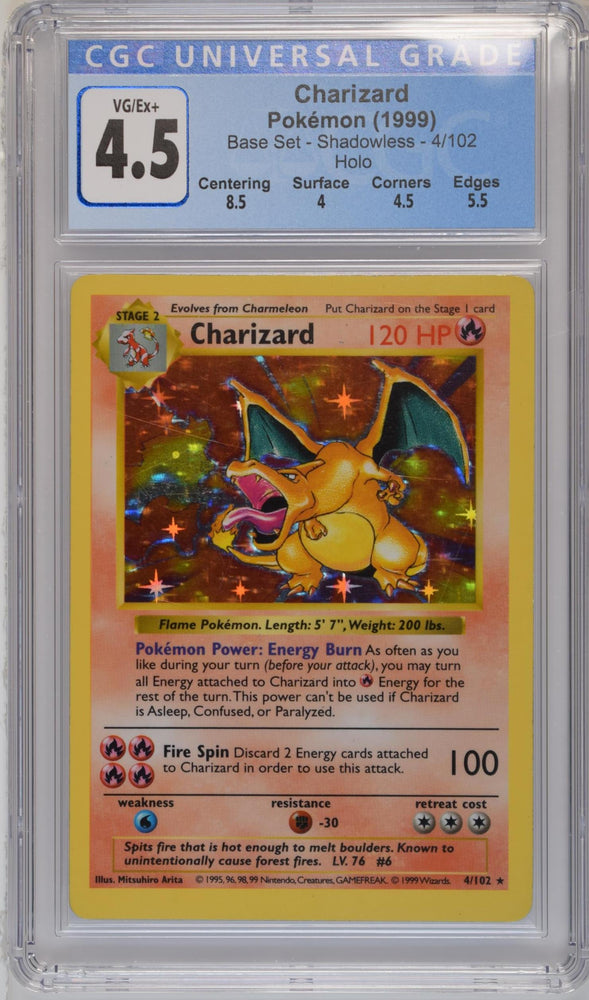 CGC: 4.5 Charizard 4/102