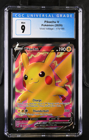 CGC: 9 Pikachu V 170/185