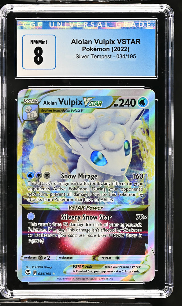 CGC: 8 Alolan Vulpix VSTAR 034/195