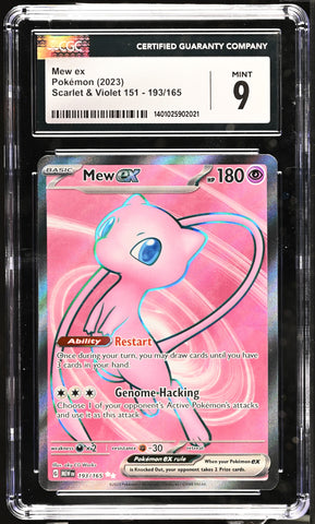 CGC: 9 Mew ex 193/165