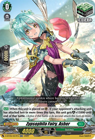 Zypsophila Fairy, Asher (D-BT05/037EN) [Triumphant Return of the Brave Heroes]