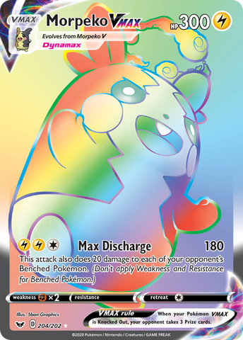 Morpeko VMAX (204/202) [Sword & Shield: Base Set]