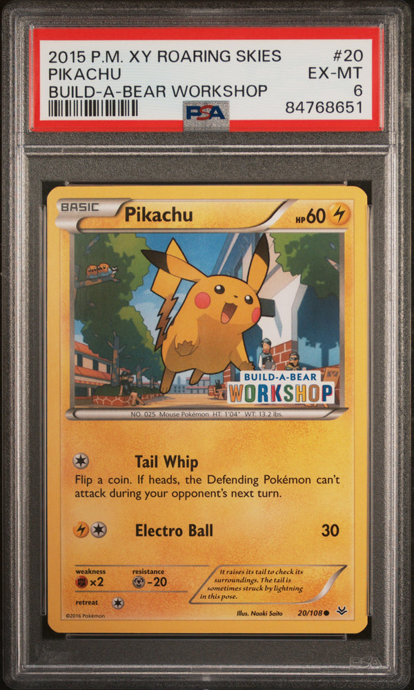 PSA: EX-MT 6 PIKACHU 20