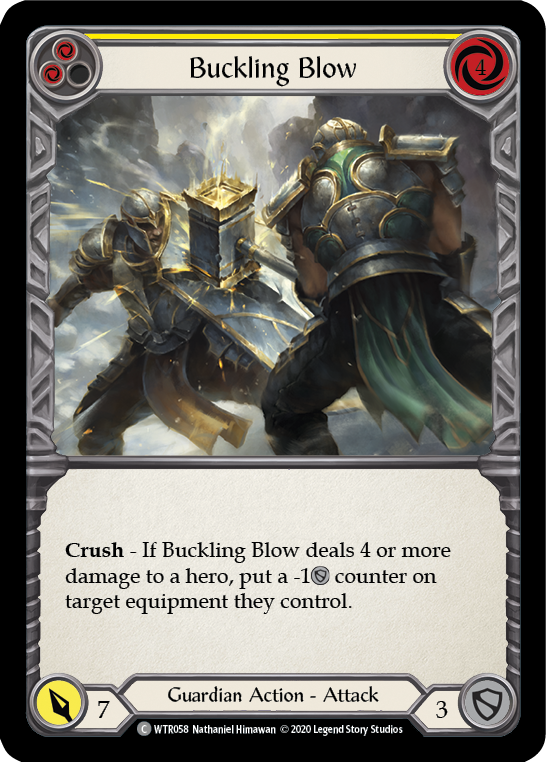 Buckling Blow (Yellow) [U-WTR058] (Welcome to Rathe Unlimited)  Unlimited Rainbow Foil