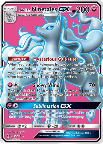 Alolan Ninetales GX (205/214) [Sun & Moon: Lost Thunder]