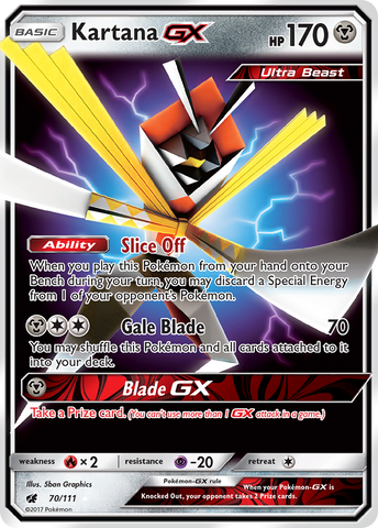 Kartana GX (70/111) [Sun & Moon: Crimson Invasion]