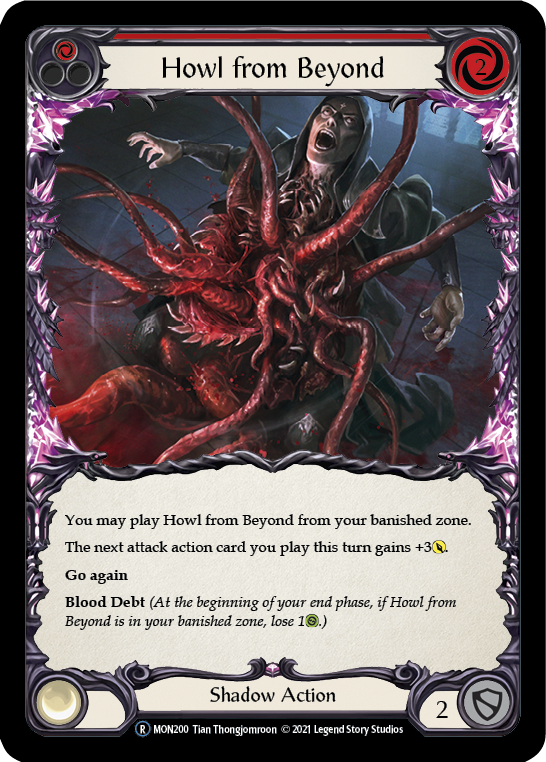 Howl from Beyond (Red) [U-MON200-RF] (Monarch Unlimited)  Unlimited Rainbow Foil