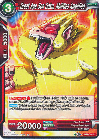 Great Ape Son Goku, Abilities Amplified (BT8-004) [Malicious Machinations]