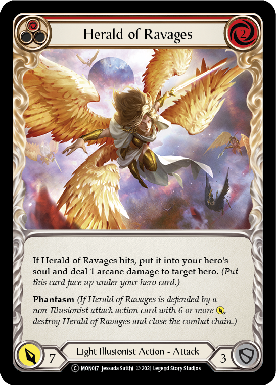 Herald of Ravages (Red) [U-MON017] (Monarch Unlimited)  Unlimited Normal