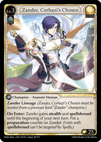 Zander, Corhazi's Chosen (015) [Dawn of Ashes: Alter Edition]