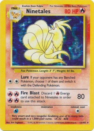 Ninetales (12/102) [Base Set Unlimited]