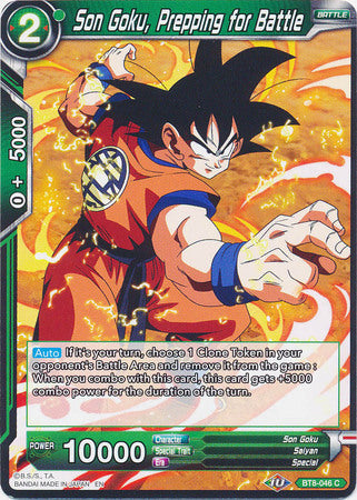 Son Goku, Prepping for Battle (BT8-046) [Malicious Machinations]