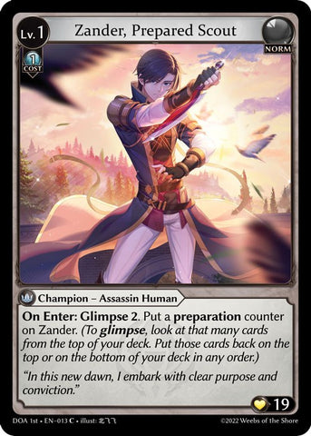 Zander, Prepared Scout (013) [Dawn of Ashes: 1st Edition]