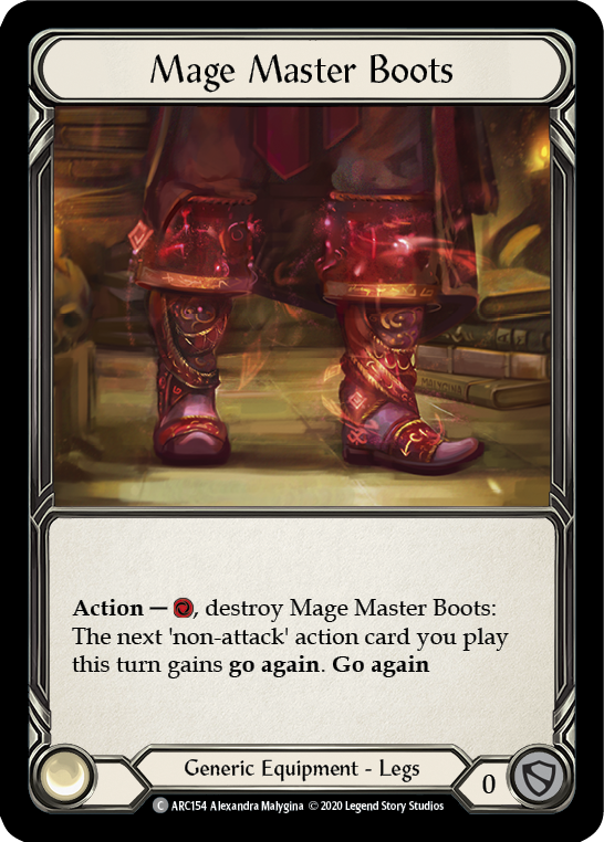 Mage Master Boots [U-ARC154] (Arcane Rising Unlimited)  Unlimited Rainbow Foil