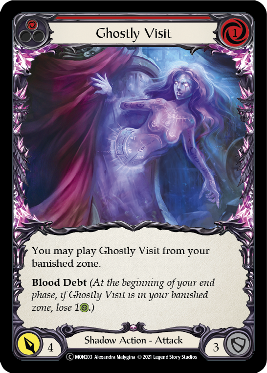 Ghostly Visit (Red) [U-MON203] (Monarch Unlimited)  Unlimited Normal