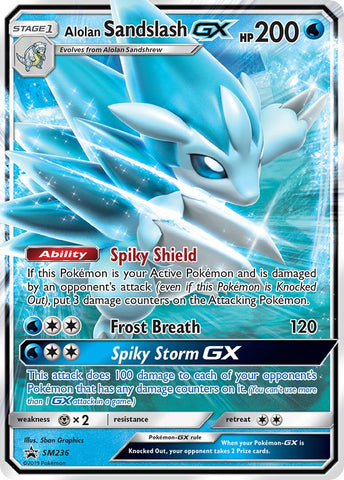 Alolan Sandslash GX (SM236) [Sun & Moon: Black Star Promos]