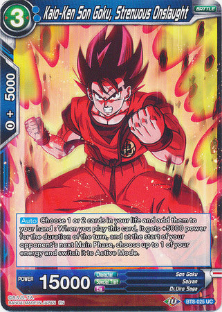 Kaio-Ken Son Goku, Strenuous Onslaught (BT8-025) [Malicious Machinations]