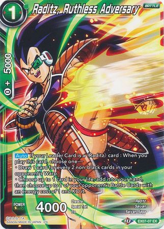 Raditz, Ruthless Adversary (EX07-07) [Magnificent Collection Fusion Hero]