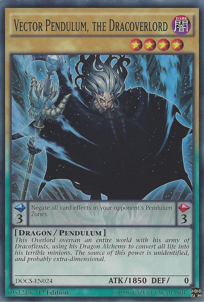 Vector Pendulum, the Dracoverlord [DOCS-EN024] Super Rare