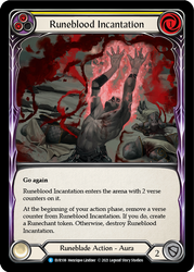 Runeblood Incantation (Yellow) [EVR108] (Everfest)  1st Edition Rainbow Foil