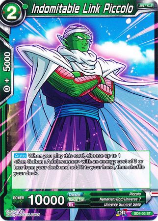 Indomitable Link Piccolo (Starter Deck - The Guardian of Namekians) (SD4-03) [Colossal Warfare]