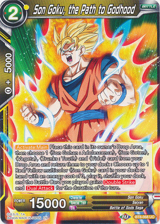 Son Goku, the Path to Godhood (BT8-068) [Malicious Machinations]